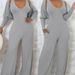 Women's Clothing Solid Color Brushed Pit Stripe V Neck Wide Leg Wide Leg Pants + Lamb Leg Sleeve Cardigan_ecoleips.com