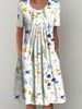 Fashion Elegant Women Dress Loose Casual Dress Women Printed Dress New Temperament_ecoleips.com