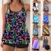 Women's Plus Size Striped & Polka Dot Tankini Swimsuit Set - Comfortable Swimwear For Beach & Pool_ecoleips.com