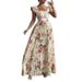 Spring Floral Print Pleated Dress for Women Elegant Short Sleeve A-Line Lightweight And Breathable Trendy Design_ecoleips.com