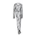 Sexy Black Sheer Lace Round Neck Sleeve Asymmetrical Slit Summer European And American Versatile Long Dress_ecoleips.com