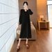 Autumn Winter New Korean Fashion Knitted Maternity Dress_ecoleips.com
