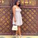 Women's Sexy Deep V Neck Skirt Dress European American Style Printed Fashion Export Suspender Waist Irregular Silhouette_ecoleips.com