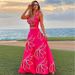 Women's Clothing Swimwear New Petal Decoration Fluorescent Color One Piece Swimsuit Holiday Suit Female_ecoleips.com