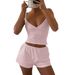 DiYun European American Sports Yoga Style Camisole And Shorts Women's Two-Piece Set 2025 Summer_ecoleips.com