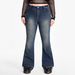 High Waisted Flared Jeans for Women Punk Style Sexy Skull Embroidery plus Size Denim Jeans Factory Direct in Stock_ecoleips.com