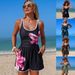 Women's One Piece Swimsuit Solid Color Sporty Conservative Cross Design New Style Hot Selling Bikini_ecoleips.com