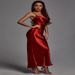Women's suspenders and leaky back sexy dresses slim fashion long skirts_ecoleips.com