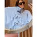Design Ruffled Shirt Summer Minority Fashion Graceful Personality Blouse For Commuting_ecoleips.com