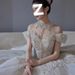 Off-Shoulder White Wedding Dress 2025 New Model Bride Heavy Craft Luxurious French Vintage Main Train Straight Hair_ecoleips.com