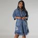 Summer Women's Short Sleeve Denim Jacket Lightweight Trendy Casual Loose Fit Hong Kong Japanese Style Niche Design_ecoleips.com