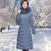 Women's Winter Coat Long Padded Jacket Plus Size Warm Thickened Down Alternative Overcoat For Ladies_ecoleips.com