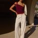 Trendy New Women's Fashion Design Irregular Strap Off-Shoulder Tube INS Top High-End_ecoleips.com