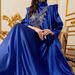 Women's Evening Robe Dress High Collar Loose Ladies Dress_ecoleips.com