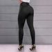 Women's Clothing Fashion Trend Back Waist Strap Design Waist Hip Tight Trousers_ecoleips.com