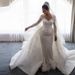 Women's Clothing White Wedding Dress Detachable Trailing Wedding Dress_ecoleips.com