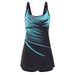 Aria Basics European American Foreign Trade Swimwear, Slimming And Tummy-concealing Two-piece Set, Conservative Sporty Style,_ecoleips.com