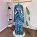 Sheer Mesh Ruffle Sleeve Midi Dress With Flare Hem For Women - Elegant Bohemian Style Party Wear_ecoleips.com