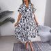 2025 Style Independent Women's Sexy V-neck Bohemian Long Sleeved Dress_ecoleips.com