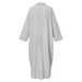 Women's Plus Size Women's Clothing Long Skirt Striped Straight Skirt Shirt Dress Loose Coat Three-quarter Sleeve Dress_ecoleips.com