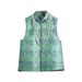 Aria Basics Trendy Youthful Fashion Women's 2025 Autumn And Winter New Product, Chinese-style Brocade Jacquard Stand-up Collar Vest_ecoleips.com