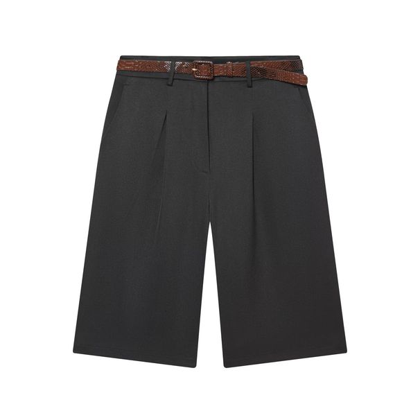 Women's Clothing American Style Long Casual Pants Belted Bottoms Stylish Trendy Polyester Summer Fashion_ecoleips.com