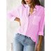 Women's Clothing Tops Loose Casual Long Sleeved Shirts For Women_ecoleips.com