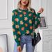 girl European And American Cross-Border Independent Station Hot-Selling Multi-Color Christmas Maple Leaf Jacquard_ecoleips.com