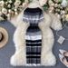 YuooMuoo Lady Stripes Knitted Bodycon Office Dress Summer Slim Elastic Sexy Package Hips Party Dress Women Outfits Vestidos_ecoleips.com