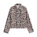 Women's Clothing Summer New Linen Blended Animal Print Jacket Shirt + Wide Leg Pants_ecoleips.com