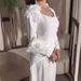 Women's Clothing pure color fairy style fashionable three dimensional flower long sleeved elegant long skirt_ecoleips.com