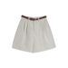 Women's High Waisted A-Line Shorts - Breathable Cotton Tencel Blend, Korean Style Casual Bermuda Shorts For Summer_ecoleips.com