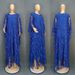 Women's Clothing Plus Size Clothes Elegant Water-Soluble Lace Plus Size Dress For Women – Loose Long Robe With Short Sleeves_ecoleips.com