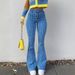 Women's Clothing Retro High Waisted Striped Skinny Jeans For Women In Autumn New Hot Girl Ins Color Corrected Slimming Slightly Spicy Trousers_ecoleips.com