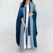 Women's Clothing Plus Size Spring Coat For Women With Gradient Color Loose Bat Sleeves For Women Fashionable Long Sleeve Robe Coat_ecoleips.com
