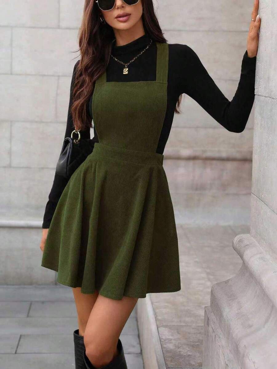 Vintage Corduroy Pants For Women - High Waisted Flared Trousers - Fall Winter Fashion_ecoleips.com