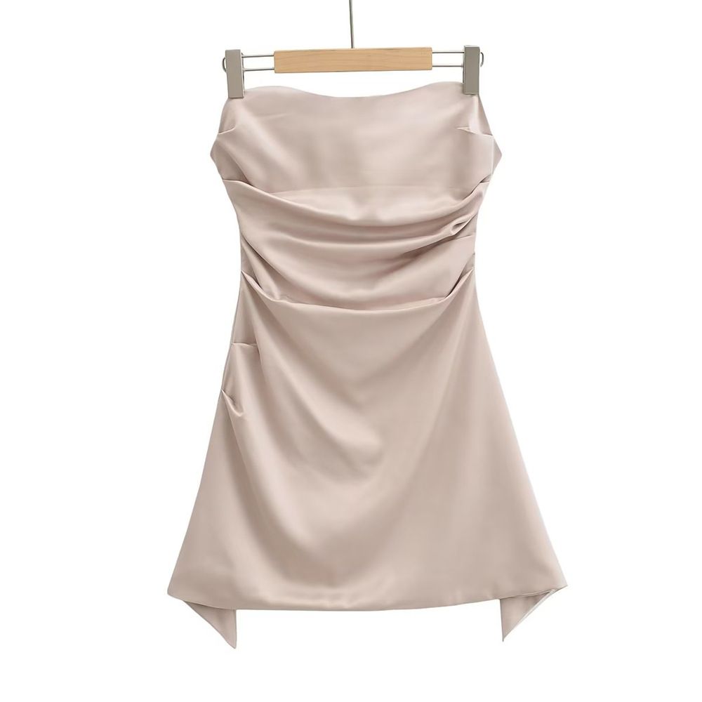 YPFF Trendy Women's Clothing, Design Strapless Slim-fit Short , European And American Style Sexy Fishbone Tube Top_ecoleips.com