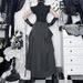 Women's Gothic Style Striped Midi Skirt XS25192 Two-Way Design Perfect for Banquets_ecoleips.com