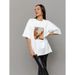 Fashionable Elegant High-End National Trend Printed 2025 Summer New European And American 100% Cotton Short Sleeve_ecoleips.com