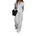 Women's Clothing Elegant Simple Loose Fitting Solid Color Top Set For Women Style Spring Summer For Formal & Casual_ecoleips.com