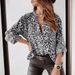 Aria Basics Aria Basics In Stock European American Cross-Border Trade Spring And Autumn Printed Women's Long Sleeve Leopard Print_ecoleips.com