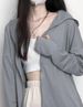 Ice Silk Cardigan Sunscreen Clothing Women's Summer 2026 New Loose Breathable Thin Cardigan Top Sunscreen Clothing_ecoleips.com