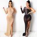 Voya Voya Women's New European And American Women's Clothing Sexy Nightclub Mesh See-through Irregular_ecoleips.com