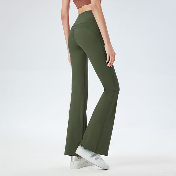 Women's Clothing Wide Leg Yoga Pants For Women High Waist Hip Lifting Stretch Sports Pants Nude Casual Running Loose Flared Pants_ecoleips.com