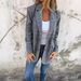 2025 Independent Website Cross-Border European And American Autumn/Winter Women's Retro Houndstooth Lapel Blazer_ecoleips.com