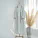 Women's Elegant Long-Sleeve Maxi Dress With 3D Floral Print, Belted Waist & Flowy Skirt For Office & Fall Wear_ecoleips.com
