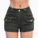 Summer New Denim Stretch Women's Multi-pocket Denim Shorts_ecoleips.com