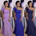 Women's solid color asymmetrical breast-showing dress women's sexy cocktail party evening dress_ecoleips.com