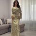 Elegant Delicate Summer Long-sleeved Dress For Women, 2025 New Floral Dress, European And American Style_ecoleips.com