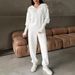 Women's Clothing Autumn And Winter Temperament Leisure Sweater Two Piece Suit_ecoleips.com